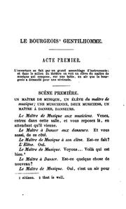 Cover of: Le bourgeois gentilhomme: comédie, avec des notes angl. par A. Dudevant