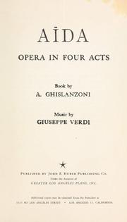 Cover of: Aida: opera in four acts