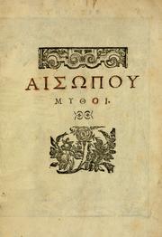 Cover of: Aisopou mythoi.