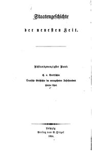 Cover of: Deutsche Geschichte im neunzehnten Jahrhundert: Fünfter Theil.