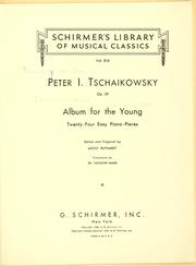 Cover of: Album for the young: twenty-four easy piano pieces, op. 39.