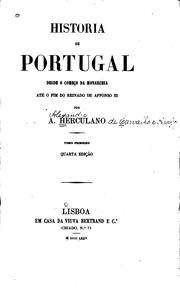 Cover of: Historia de Portugal: desde o começo da monarchia até o fim do reinado de ...