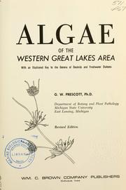 Cover of: Algae of the western Great Lakes area