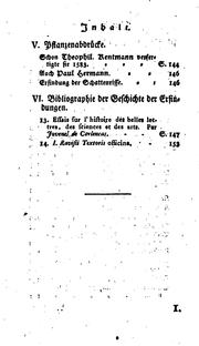 Cover of: Beyträge zur Geschichte der Erfindungen