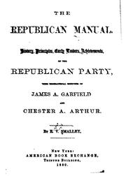 Cover of: The Republican Manual: History, Principles by Eugene Virgil Smalley