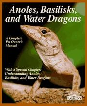 Cover of: Anoles, basilisks, and water dragons