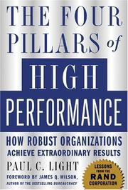 Cover of: The Four Pillars of High Performance by Paul C. Light