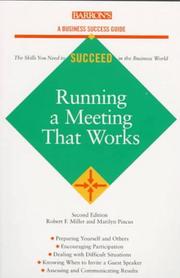 Cover of: Running a meeting that works