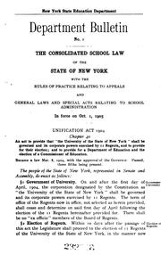 Cover of: Department Bulletin