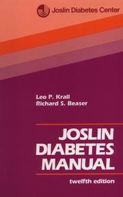Cover of: Joslin diabetes manual by Joslin Diabetes Center.