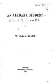 Cover of: An Alabama Student