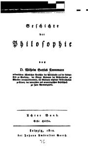 Cover of: Geschichte der Philosophie