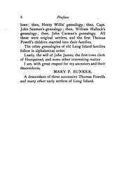 Cover of: Long Island Genealogies: Families of Albertson, Andrews, Bedell, Birdsall ... Willets, Williams ..