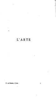 Cover of: L'arte. by Federico De Roberto