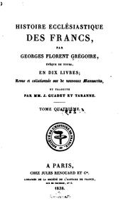 Cover of: Histoire ecclésiastique des Francs