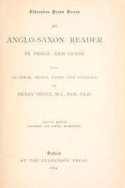 Cover of: An Anglo-Saxon reader in prose and verse: with grammar, metre, notes and glossary.