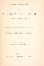 Cover of: An Anglo-Saxon reader in prose and verse by Henry Sweet