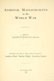 Cover of: Andover, Massachusetts, in the world war