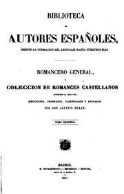 Cover of: Romancero General, ó, colección de Romances Castellanos anteriores al siglo ...