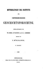 Cover of: Mitteilungen des Instituts für österreichische Geschichtsforschung by Universität Wien Institut für Österreichische Geschichtsforschung