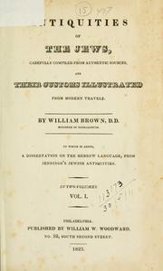 Cover of: Antiquities of the Jews by Brown, William