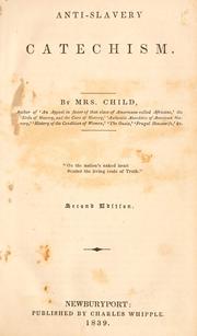 Cover of: Anti-slavery catechism. by l. maria child