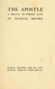 The apostle by George Moore