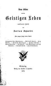 Cover of: Bilder aus dem geistigen Leben unserer Zeit