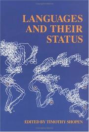 Cover of: Languages and their status