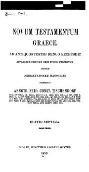 Cover of: Novum Testamentum graece