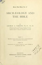 Archaeology and the Bible by George A. Barton