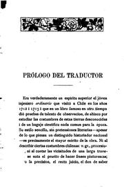Cover of: Relación del viaje por el mar del sur a las costas de Chile y el Perú: Durante los años de 1712 ...