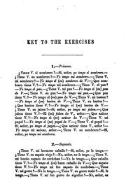 Cover of: A Key to the Exercises in Ollendorff's New Method of Learning to Read, Write, and Speak the ... by Mariano Velázquez de la Cadena, T. Simonné , Heinrich Gottfried Ollendorff