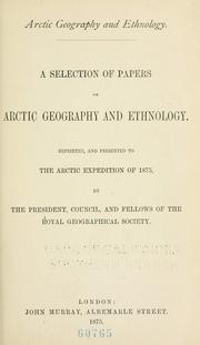 Cover of: Arctic geography and ethnology