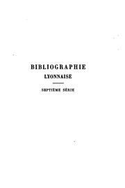 bibliographie-lyonnaise-recherches-sur-les-imprimeurs-libraires-relieurs-cover