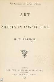 Cover of: Art and artists in Connecticut.