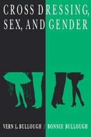 Cover of: Cross dressing, sex, and gender