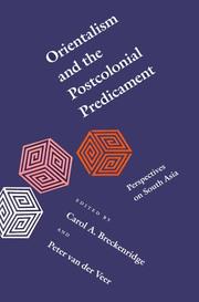 Cover of: Orientalism and the Postcolonial Predicament: Perspectives on South Asia (New Cultural Studies)