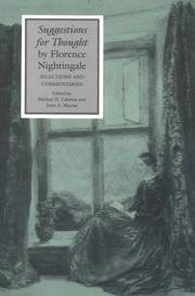 Cover of: Suggestions for thought by Florence Nightingale