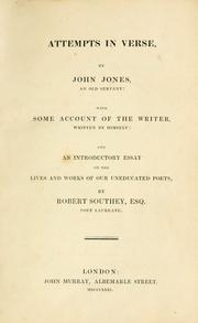 Cover of: Attempts in verse