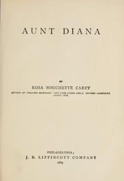 Cover of: Aunt Diana by Rosa Nouchette Carey