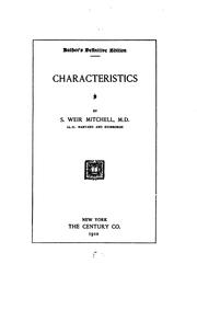 Cover of: Works of S. Weir Mitchell by Silas Weir Mitchell