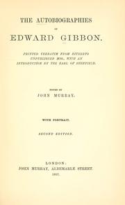 Cover of: The  autobiographies of Edward Gibbon. by Edward Gibbon