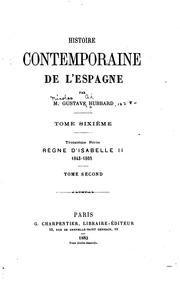Cover of: Histoire contemporaine de l'Espagne