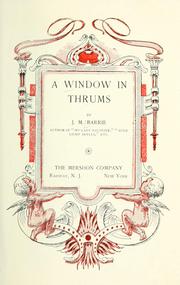 Cover of: A window in Thrums by J. M. Barrie