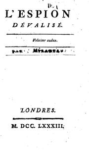 Cover of: L'espion dévalisé by Baudouin de Guémadeuc