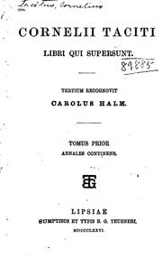 Cover of: Libri qui supersunt
