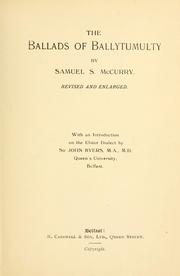 The ballads of Ballytumulty by Samuel S. McCurry