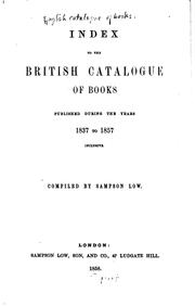 Cover of: The English Catalogue of Books by Sampson Low, Sampson Low