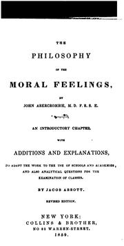 Cover of: The Philosophy of the Moral Feelings